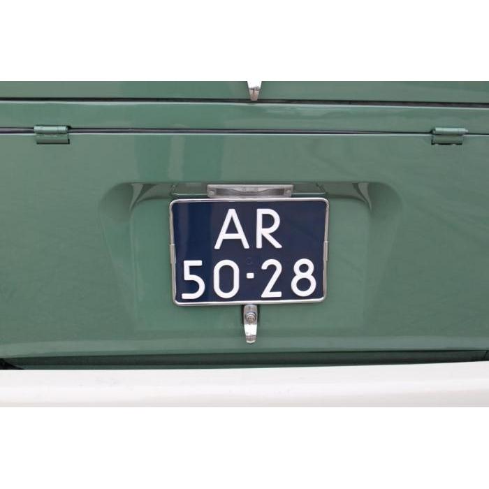 Chromed aluminum license plate holder 