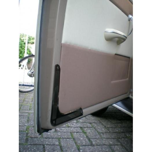 Polished stainless steel door cover guards (per pair)