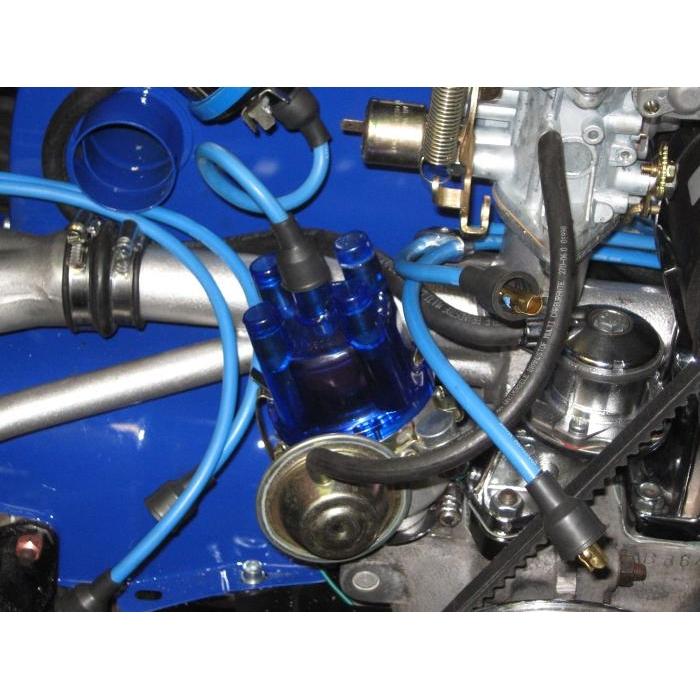 Distributor cap blue transparent