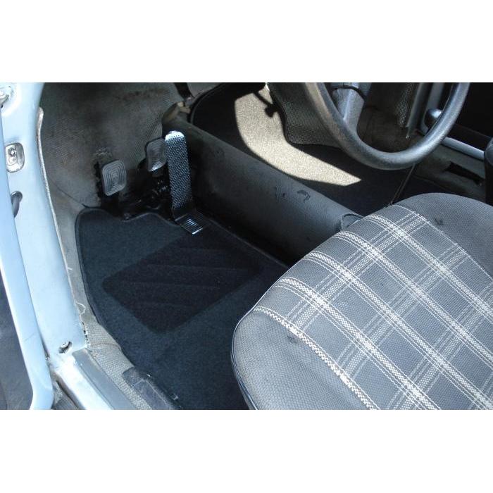 Carpet floor mats black (4-part)