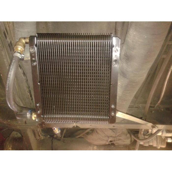 Oil cooler with cooling fan