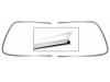 Paruzzi number: 10321 Front window seal molding (2-part)
Karmann Ghia 1966 (VIN 146 530 703) and later 