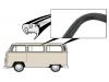 Paruzzi number: 20331 Central side or rear side window seal deluxe with vent window
Bus deluxe 8.1967 until 7.1971 

Note: 
with preformed corners 
use also #20324 