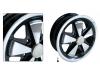 Paruzzi number: 2469 911 Alloy wheel polished with black inner side (each)
PCD: 5 x 130 mm 
Size: 5.5 x 15 inch 
ET: +45 mm 
Backspacing: 4 15/16 inch 