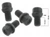 Paruzzi number: 2492 Wheel bolts black oxide (stock bolt) (4 pieces)
Thread size: M14 X 1.5 
Total length: 39 mm 
Thread length: 19 mm 
Wrench size: 19 mm 
Collar: ball 
