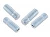 Rfrence Paruzzi: 591248 Wheel studs galvanized 4 pcs
Thread size: M12 X 1.5 (both sides) 
Total length: 38 mm 
Rotor side length: 10 mm 
Wheel side length: 28 mm 
Hex key: 5.5 mm 