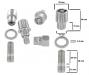 Produktnummer: 2588 Hjulmutter- och bultsats i krom med lsbrickor (4 delar)

Specifications:
Thread size brake drum: M14 X 1.5
Thread size nut: 1/2  x 20
Wrench size: 21 mm
