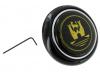 Paruzzi number: 2711 Horn button black with gold-colored emblem