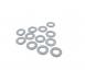 Rfrence Paruzzi: 591193 Washers M6 10 pcs
Inner diameter: 6.5 mm 
Outer diameter: 14 mm 
Thickness: 2 mm 
Material: Galvanized steel 
Hardness: 140HV 