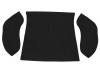 Referncia Paruzzi: 592 Kit de alcatifa de pelo em lao departamento traseiro preto (3 peas) 
Carocha sedan 1958 (VIN 2 154 170) at 7.1964