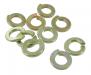 Paruzzi number: 7380 Spring washers M6 (10 pieces)
Inner diameter: 6,1 mm 
Outer diameter: 11,8 mm 
Thickness: 1.6 mm 
Material: Galvanized 