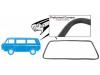 Paruzzi number: 77403 Rear window seal with molding groove
Vanagon/T25 except Pickup 

Note: 
with preformed corners 