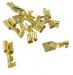 Produktnummer: 8122 Oisolerade honspadekontakter med lsbar barb (10 st)
Spade connector size: 6.3 mm 
Material thickness: 0.8 mm 
Vajer thickness: 1.5-2.5 mm 