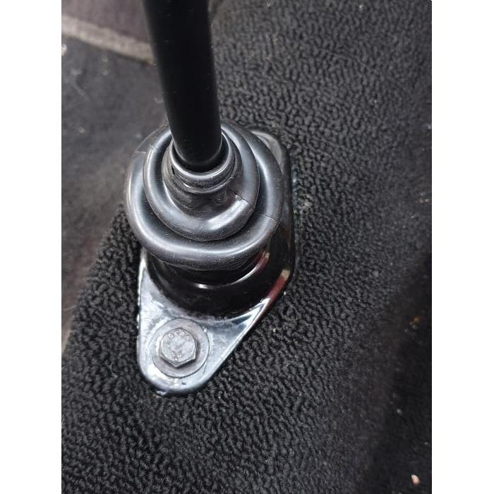Versnellingspook rubber voor wagens met een handgeschakelde versnellingsbak zwart
