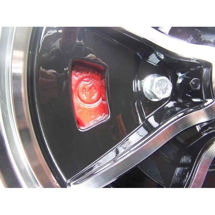 Sprintstar-hjul i aluminium, polert/blank sort (stk)