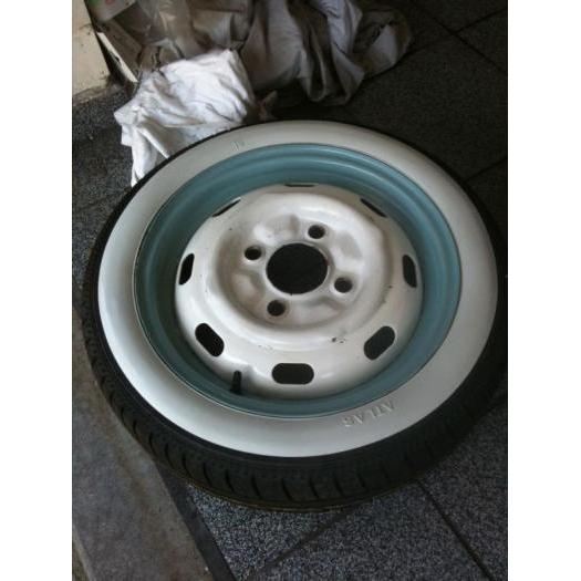 Inseres para pneus de parede branca 4,5 cm (4 peas) 