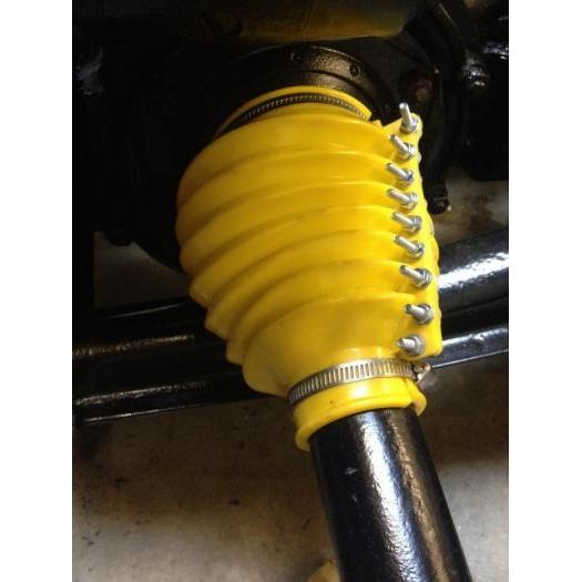 Split axle boots copolymer yellow (per pair)
