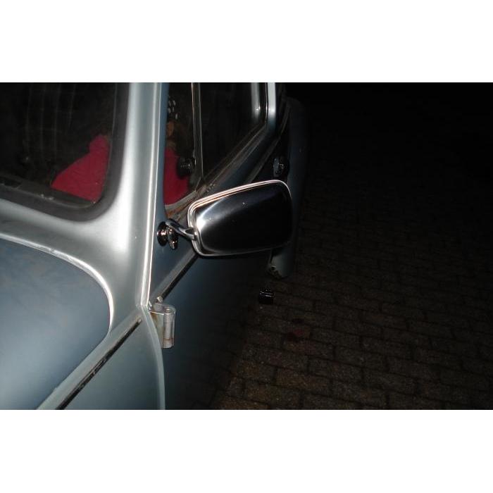 Exterior mirror C-quality chromed steel left