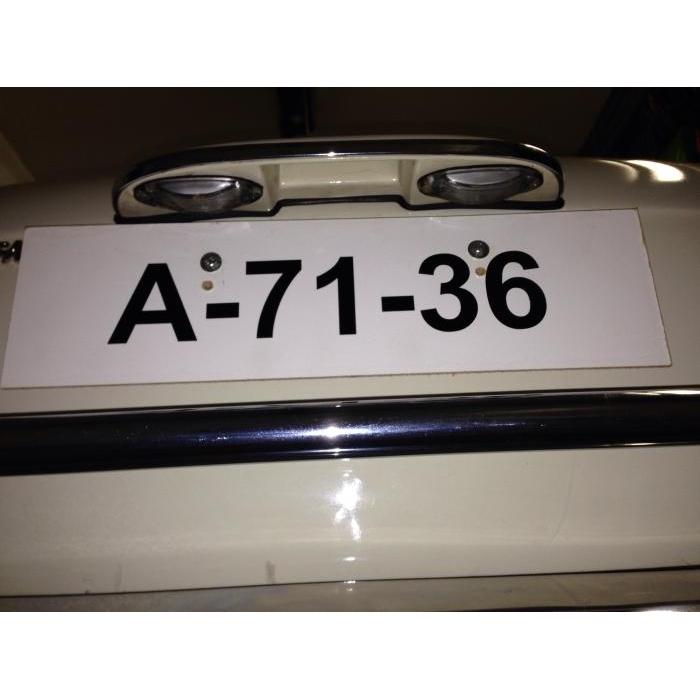 License plate light lens seals (per pair)