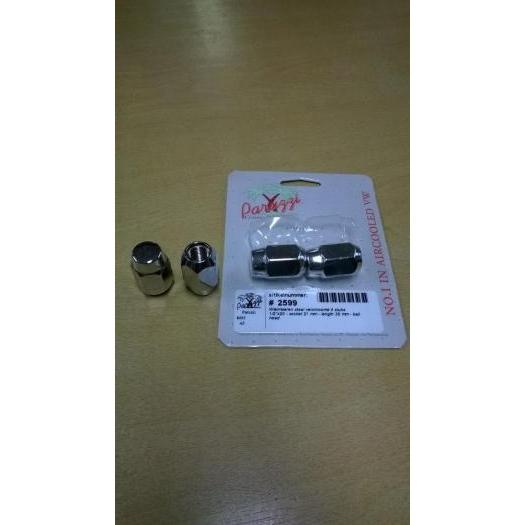 Wheel nuts chromed steel (4 pieces)