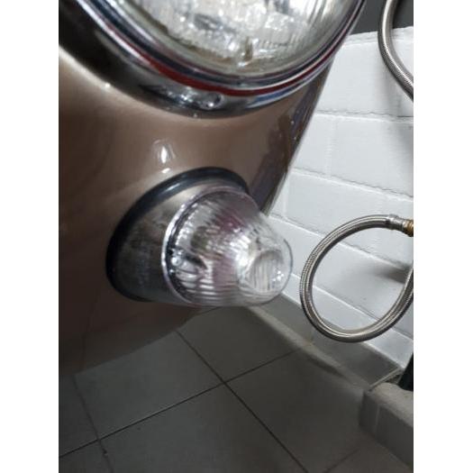 Clear turn signal lens front (each)