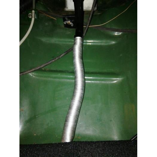 Fresh air box drainage hose