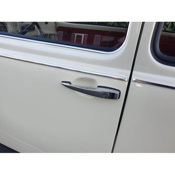Door handle chrome with lock (each)