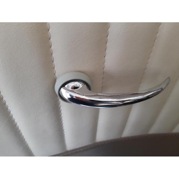 Door handle escutcheons silver beige (per pair)