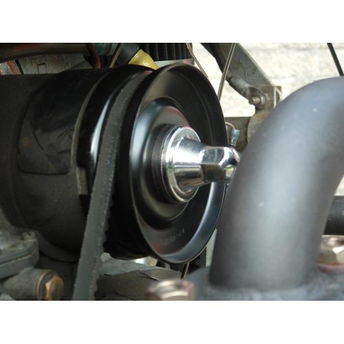 Alternator or generator pulley black