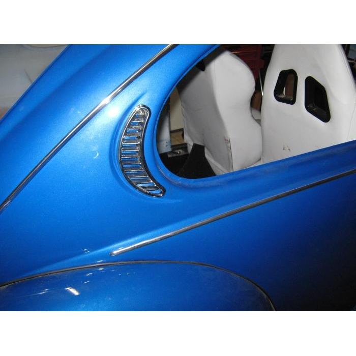 Side air vent trim plates chrome (per pair)