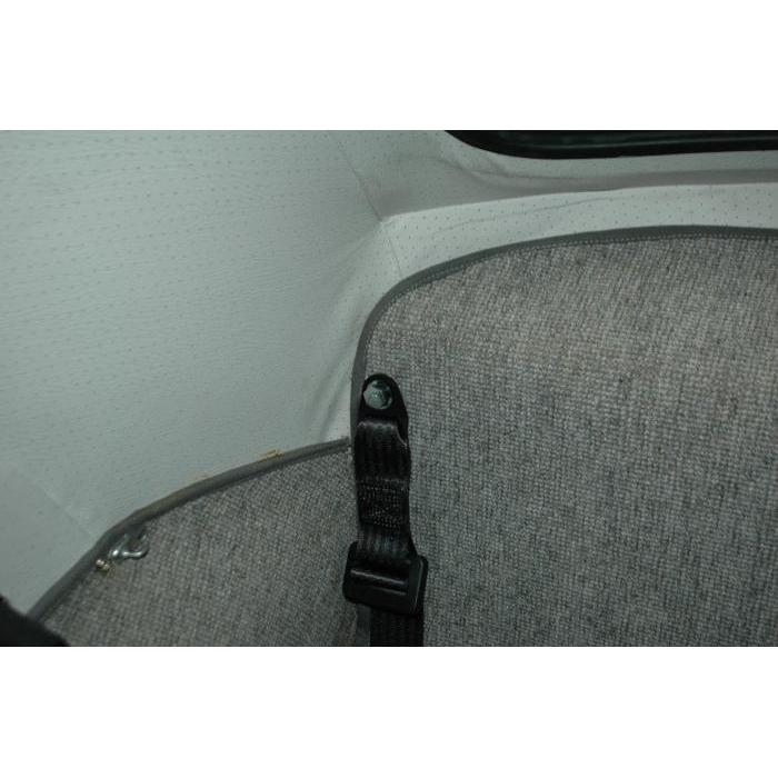 Static 3-point seat belt black (each)