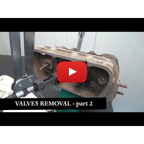 Engine overhaul - video 16 part 2<br />valves removal