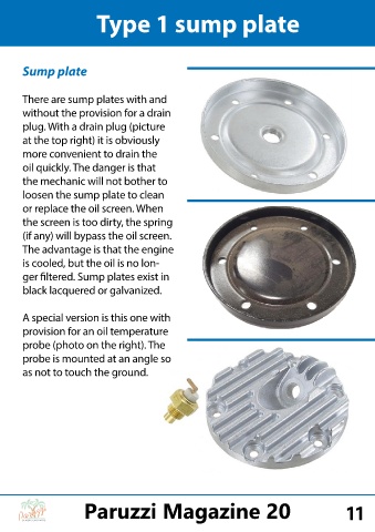 type 1 sump plate