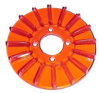 Hihnapyörän koriste, punainen