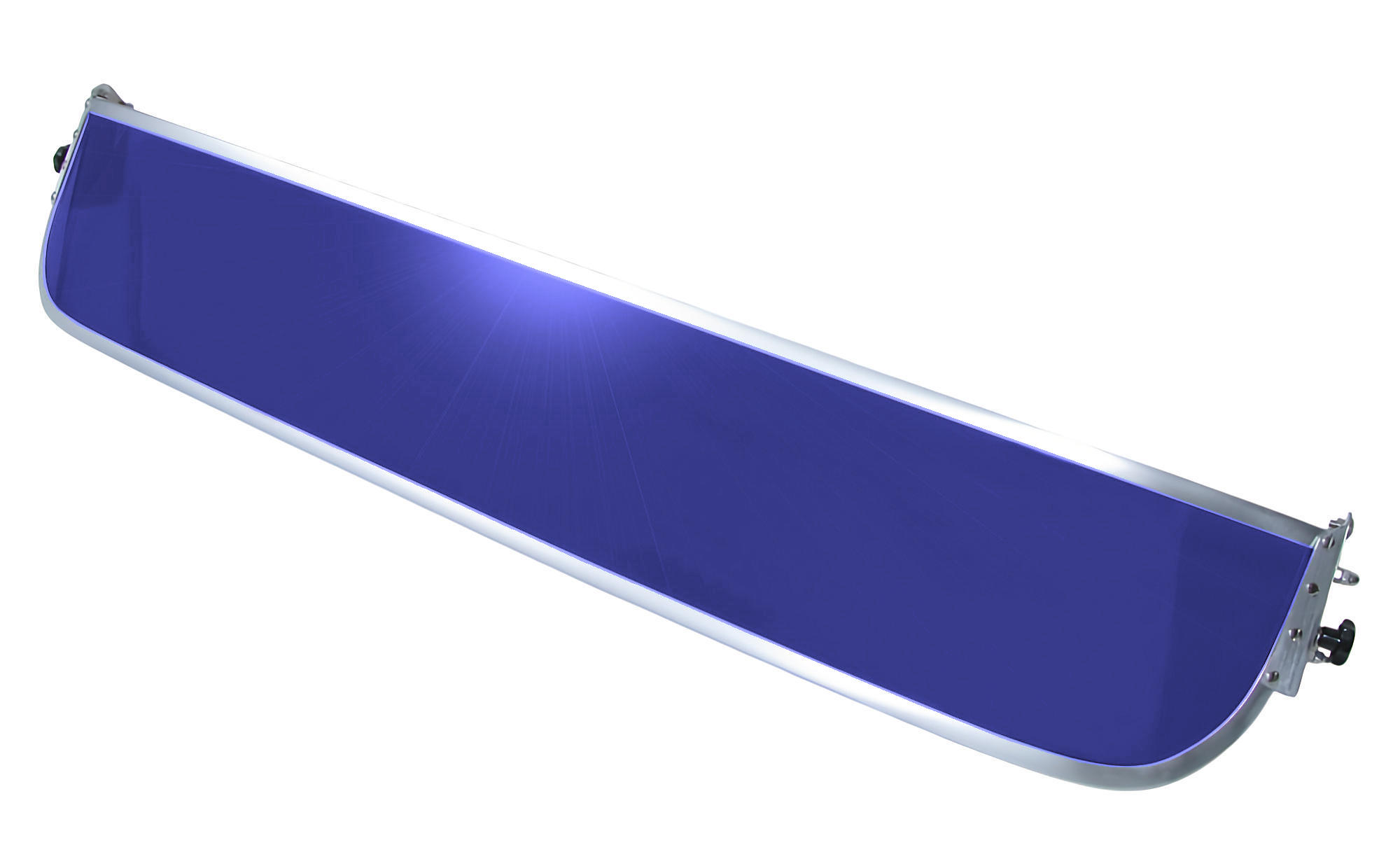 Perspex sun visor blue