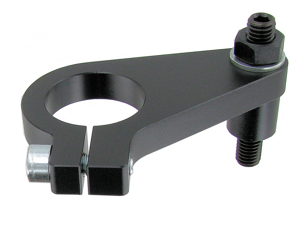 123-virranjakajan kiinnityspanta, mustaksi anodisoitua alumiinia