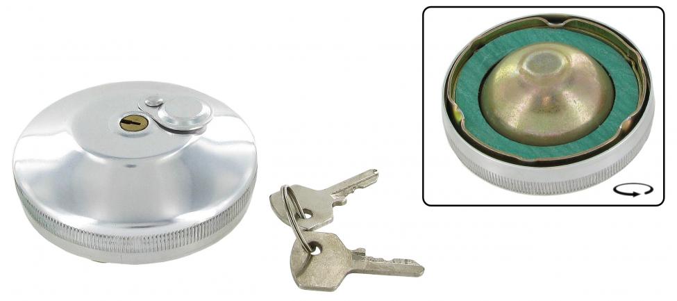 Bouchon de remplissage d'essence, avec serrure