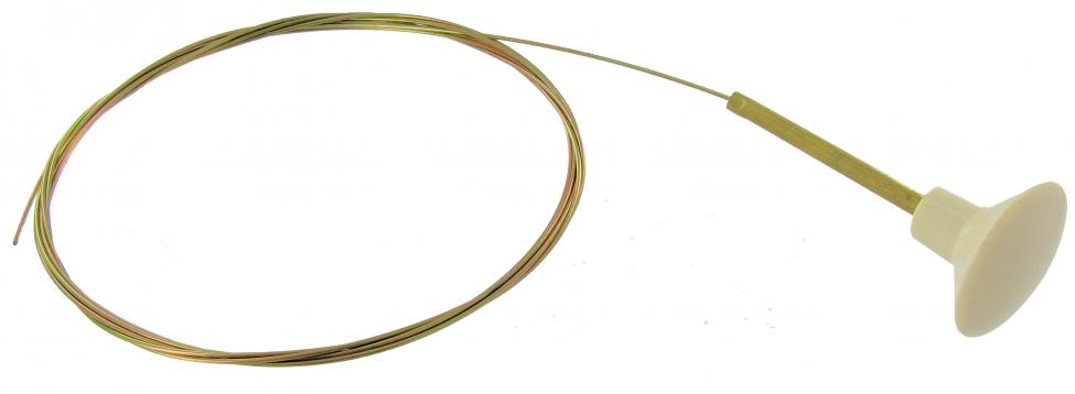 Moottorin ja takaluukun kaapeli, jossa on norsunluunvärinen nuppi