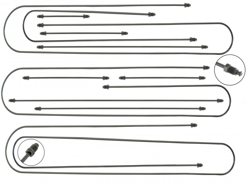 Kit de tubagem de travão (11 peças)