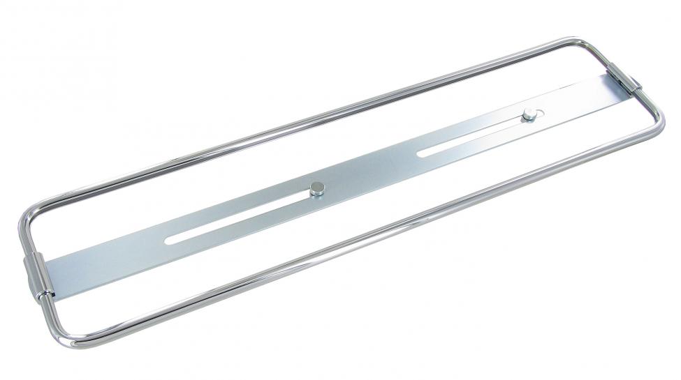 Kromattu alumiininen rekisterikilven pidike