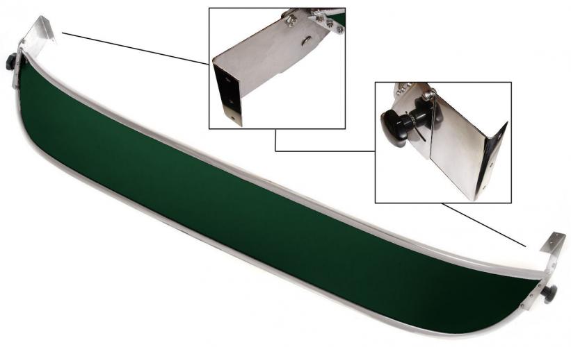 Perspex sun visor green