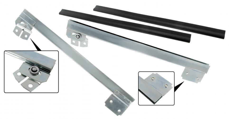 Sivuikkunan kiinnityskourut tiivisteineen