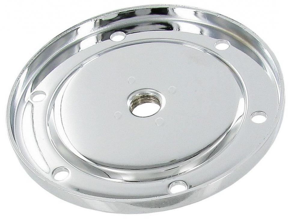 Couvercle de tamis d'huile chromée avec trou pour boulon de vidange d'huile