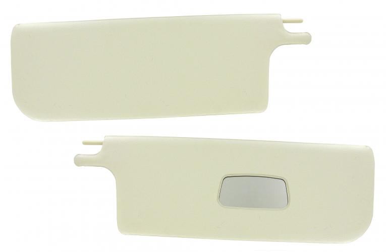 Häikäisysuojat meikkipeilillä, valkoiset