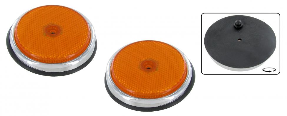 Sivuheijastin edessä (keltainen), mukaan lukien tiiviste