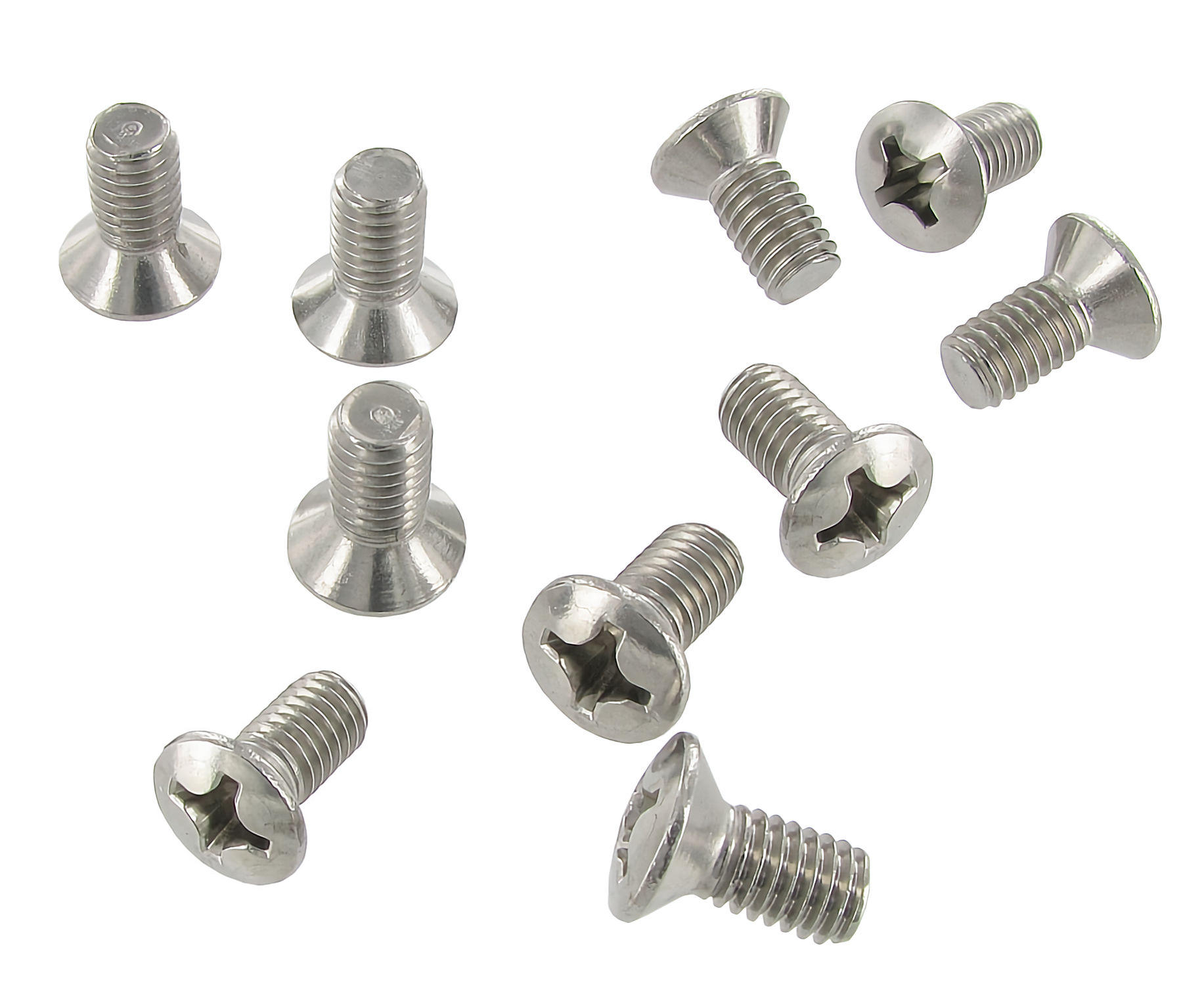 Cylinderskruv med försänkt Philips Pan-huvud Rostfritt stål