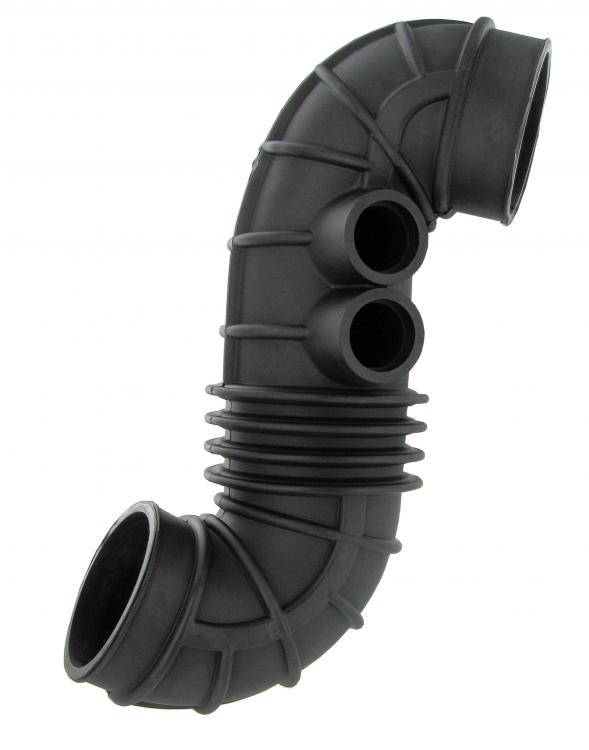 Air intake boot between inlet manifold and air flow meter