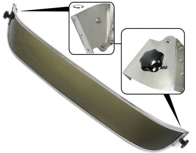 Pare-soleil en plexiglas fumé