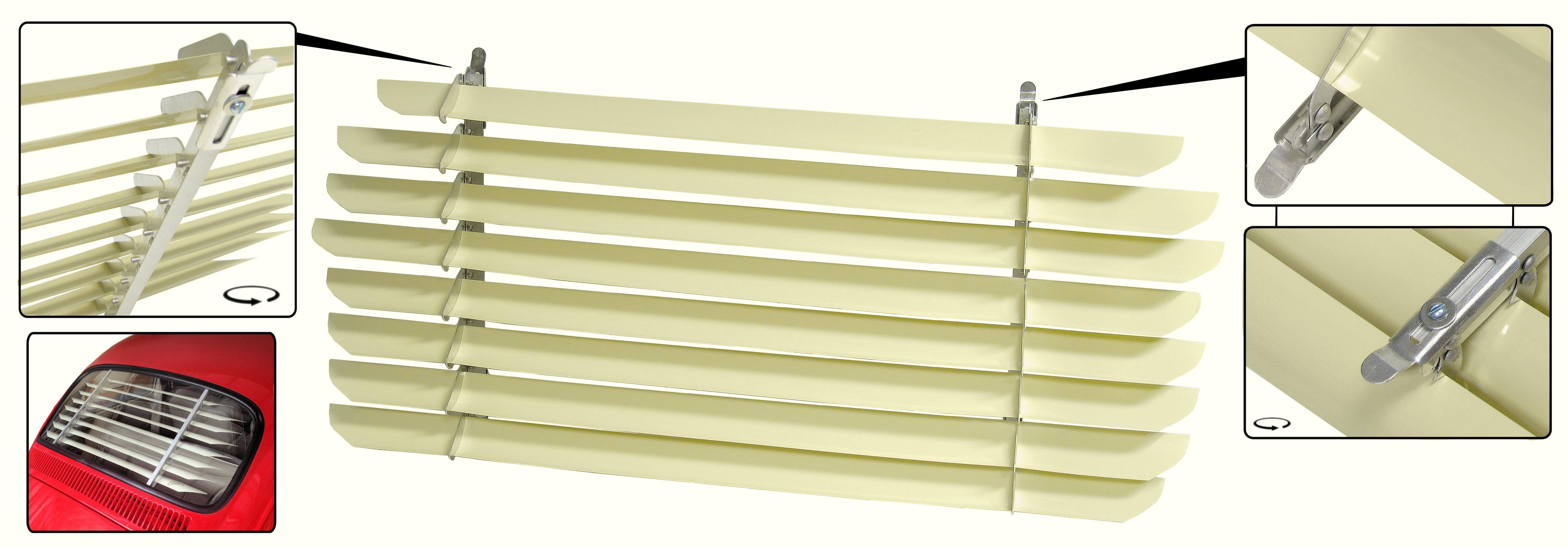 Heckscheibe Jalousien