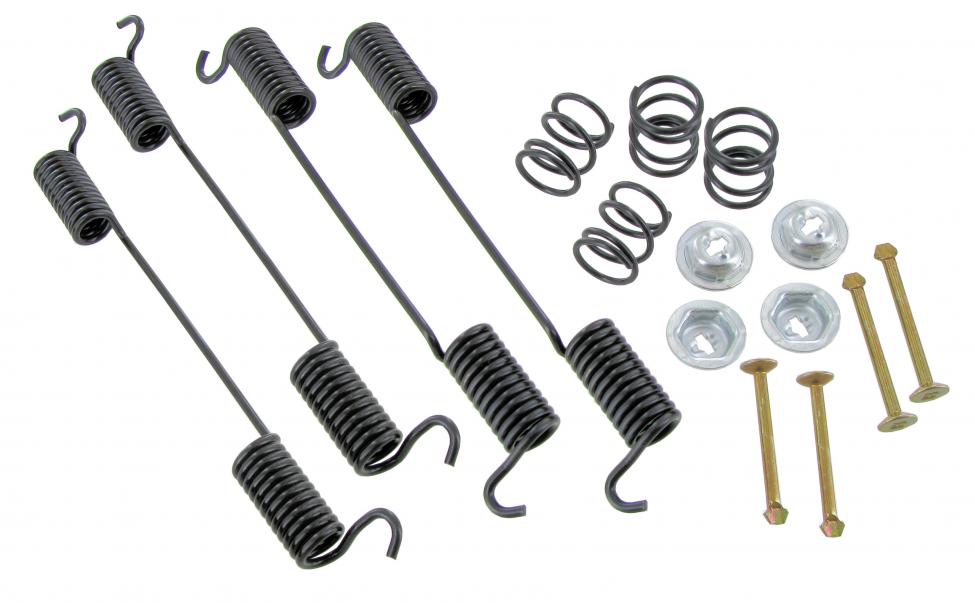 Jarrukenkien kiinnityssarja eteen, mukaan lukien kiristysjouset